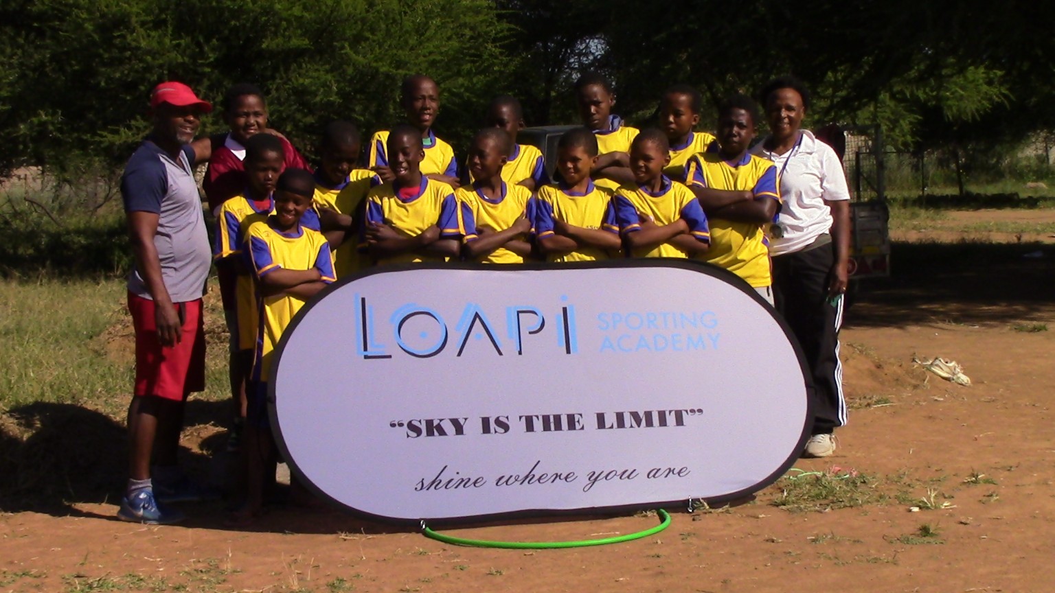 Loapi Sporting Academy participants and coaches
